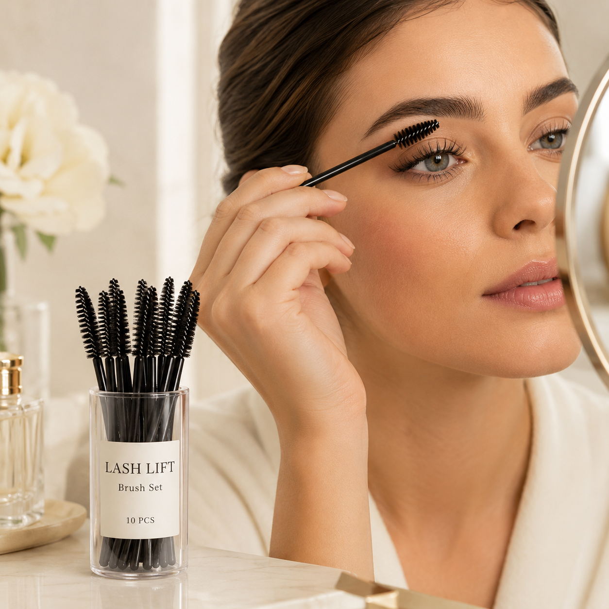 SeraFolle Dual-Use Eyelash Brush and Comb Portable Curling Tool